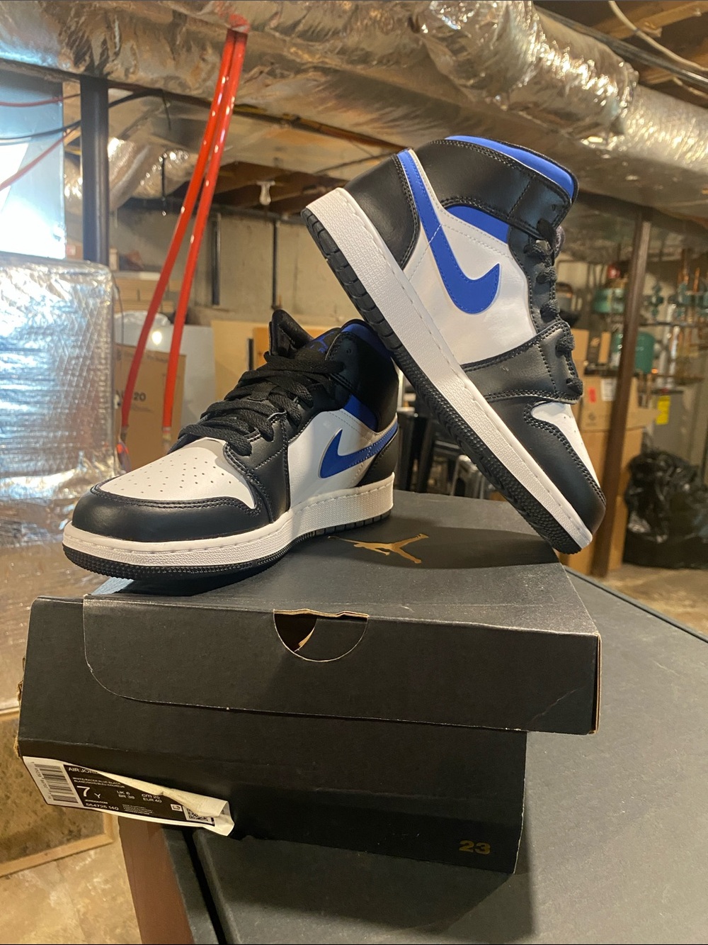 Nike Air Jordan 1 Low - Black/White/Royal Blue